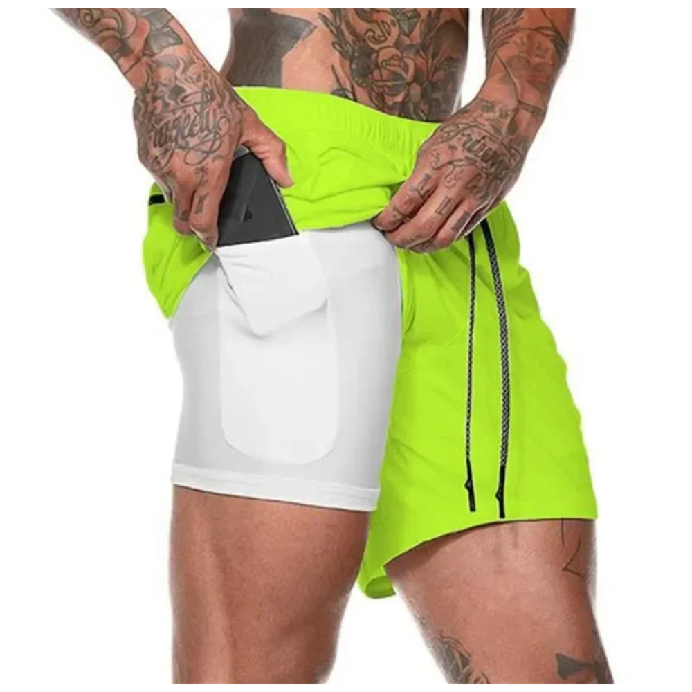 ActiveFlex – 2-in-1 Sportshort voor Mannen