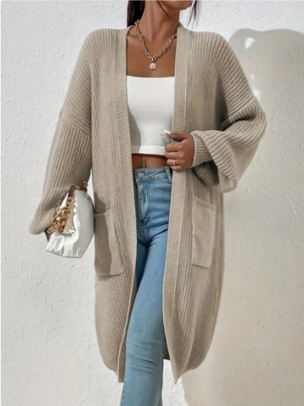 Oversized gebreid vest voor dames