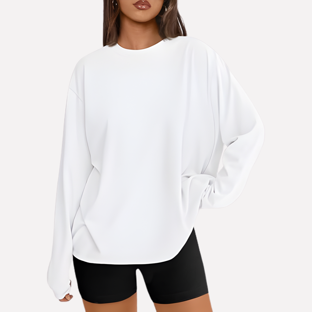 Vrouwen oversized shirt met lange mouwen