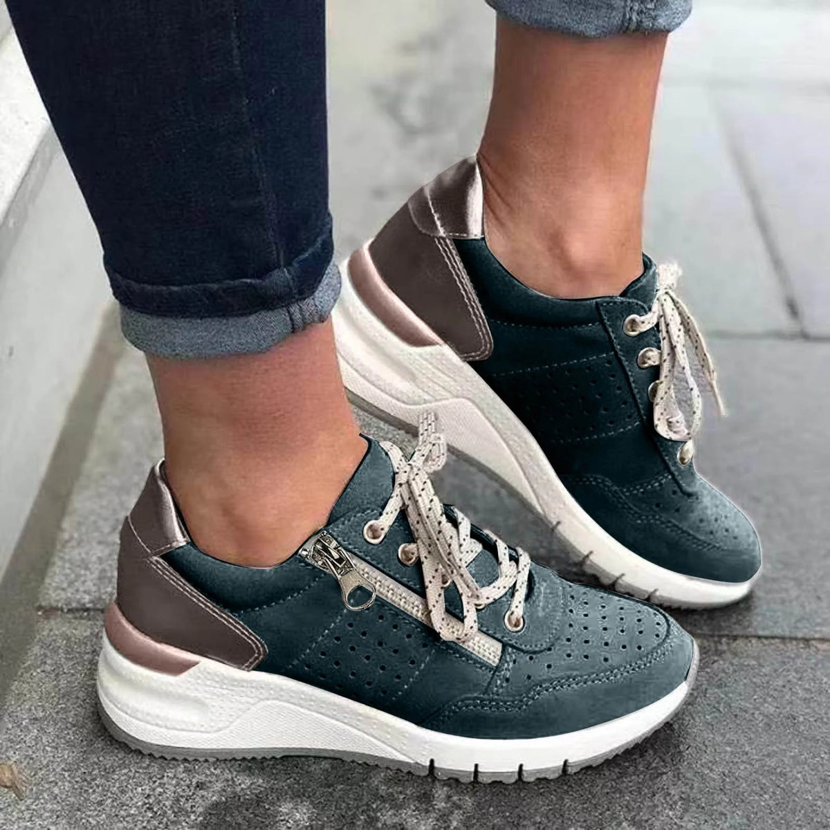 Emersyn – Trendy Dikke Zool Sneakers voor Dames