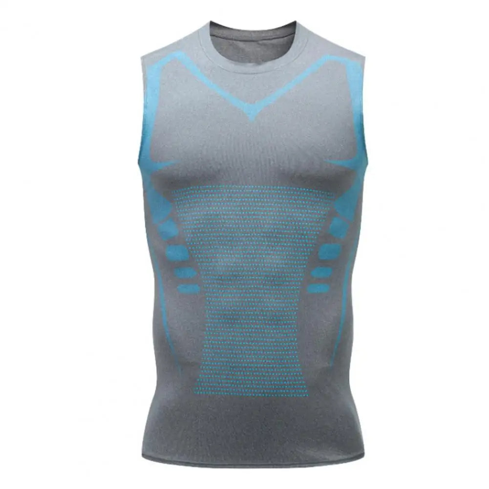 Compressie Sportshirt voor Heren met Slanke Pasvorm