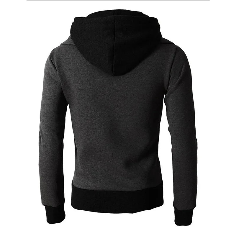 Timothy – Slim-fit Fleece sportjack met Rits en Capuchon Heren