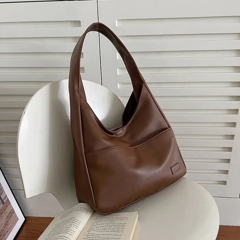 Vintage Hobo Schoudertas met Grote Capaciteit