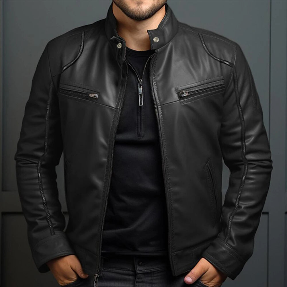 RideGear – Stijlvolle Retro Motorjack voor Heren