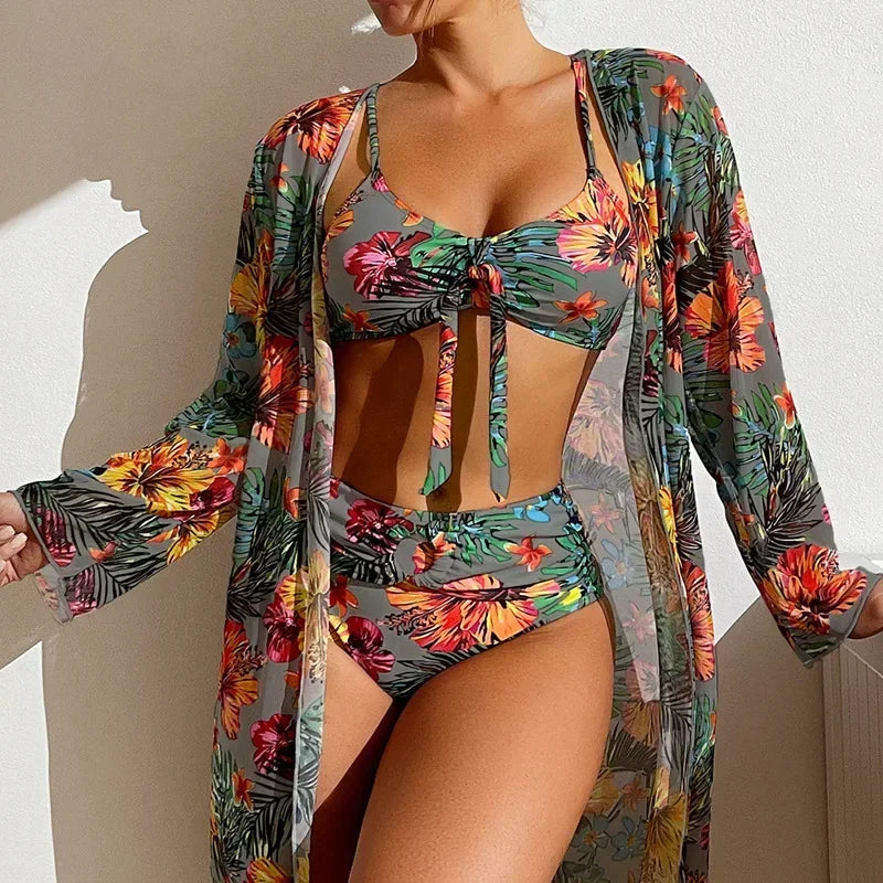 Hoymans WaveCharm – Drie-delige Bikini Set met Cover-Up