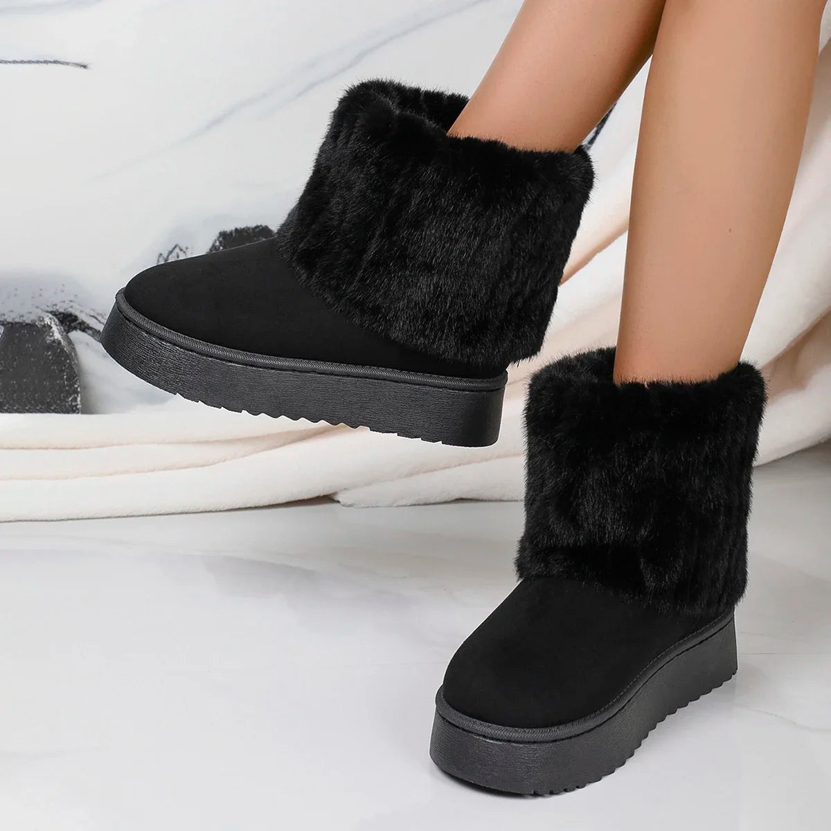 Ivora - Mid-calf snowboots voor dames – winterproof