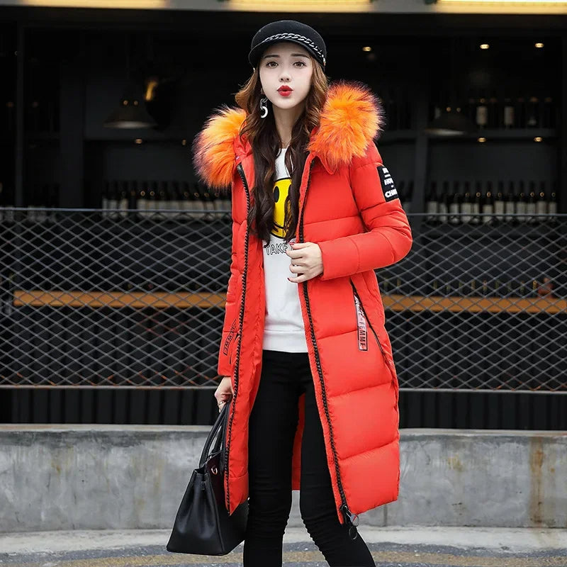 Khloe – Dames Winter Parka met Bontkraag