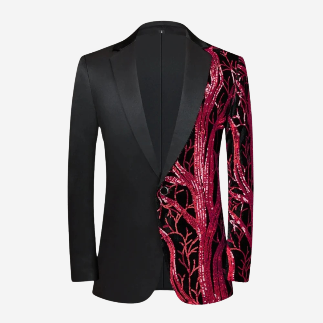 Luxe pailletten blazer voor heren