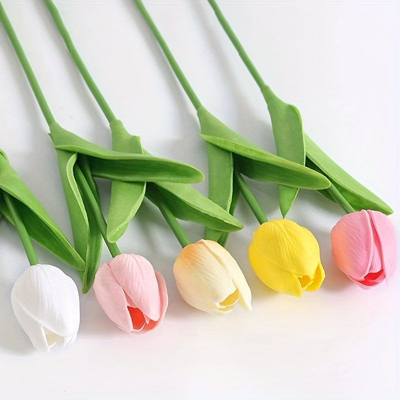 Set van 15 Realistische Kunsttulpen – Perfect voor Bruiloften, Feesten en Woondecoratie