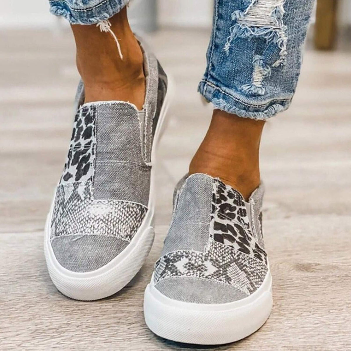 Lainey – denim loafers voor dames