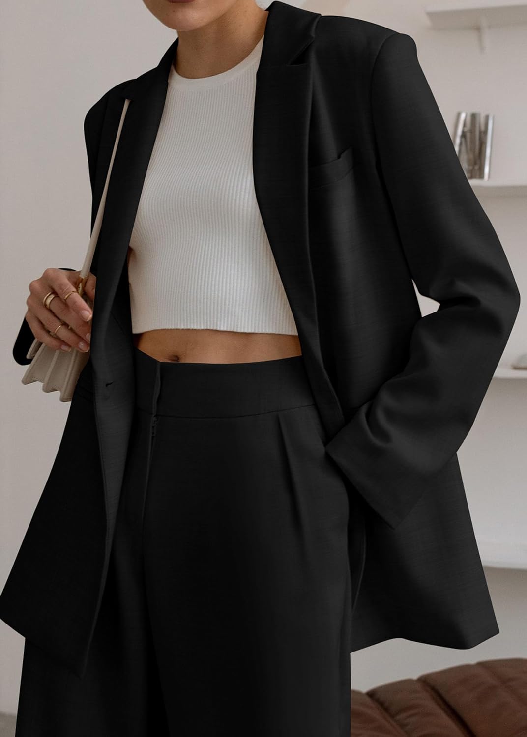 Dames Blazer & Broek Set voor Kantoor en Casual