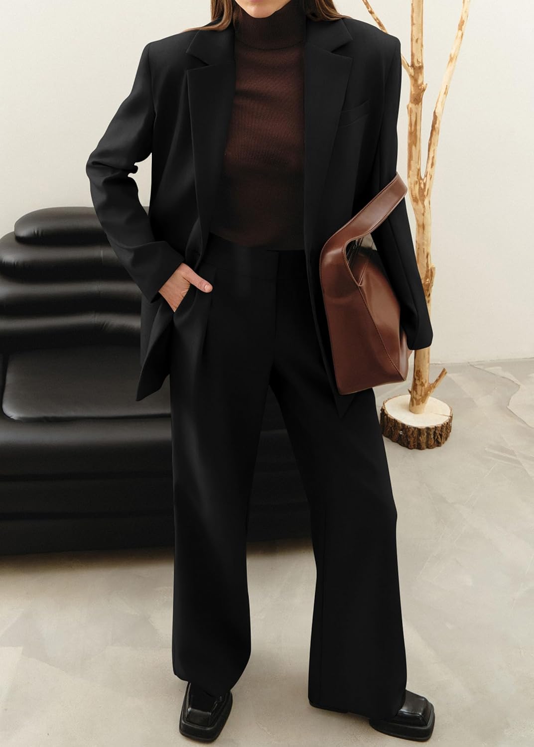 Dames Blazer & Broek Set voor Kantoor en Casual