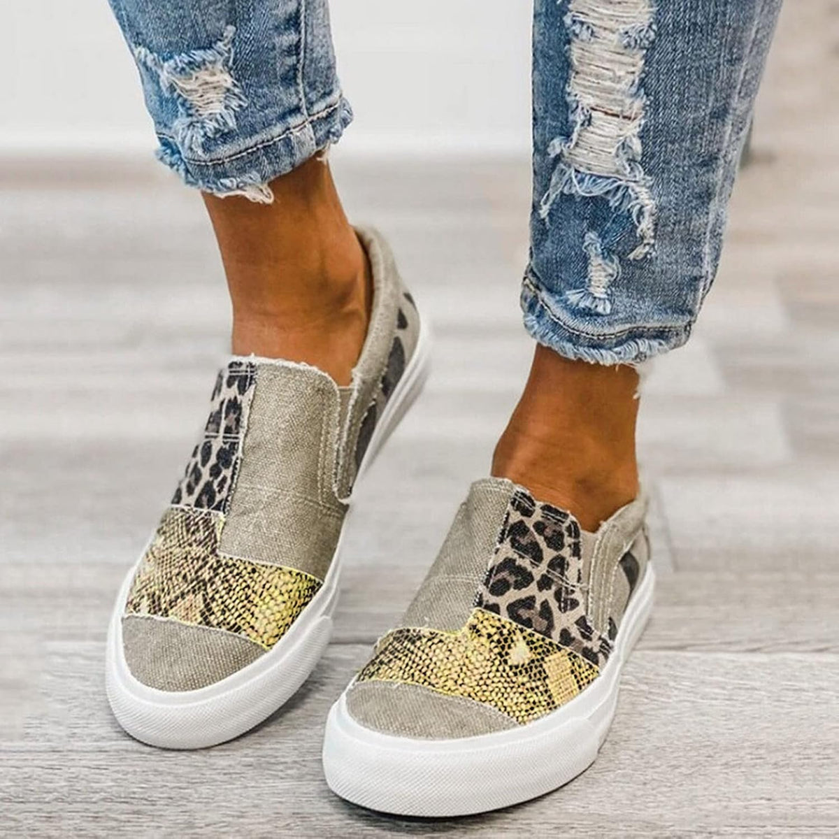 Lainey – denim loafers voor dames