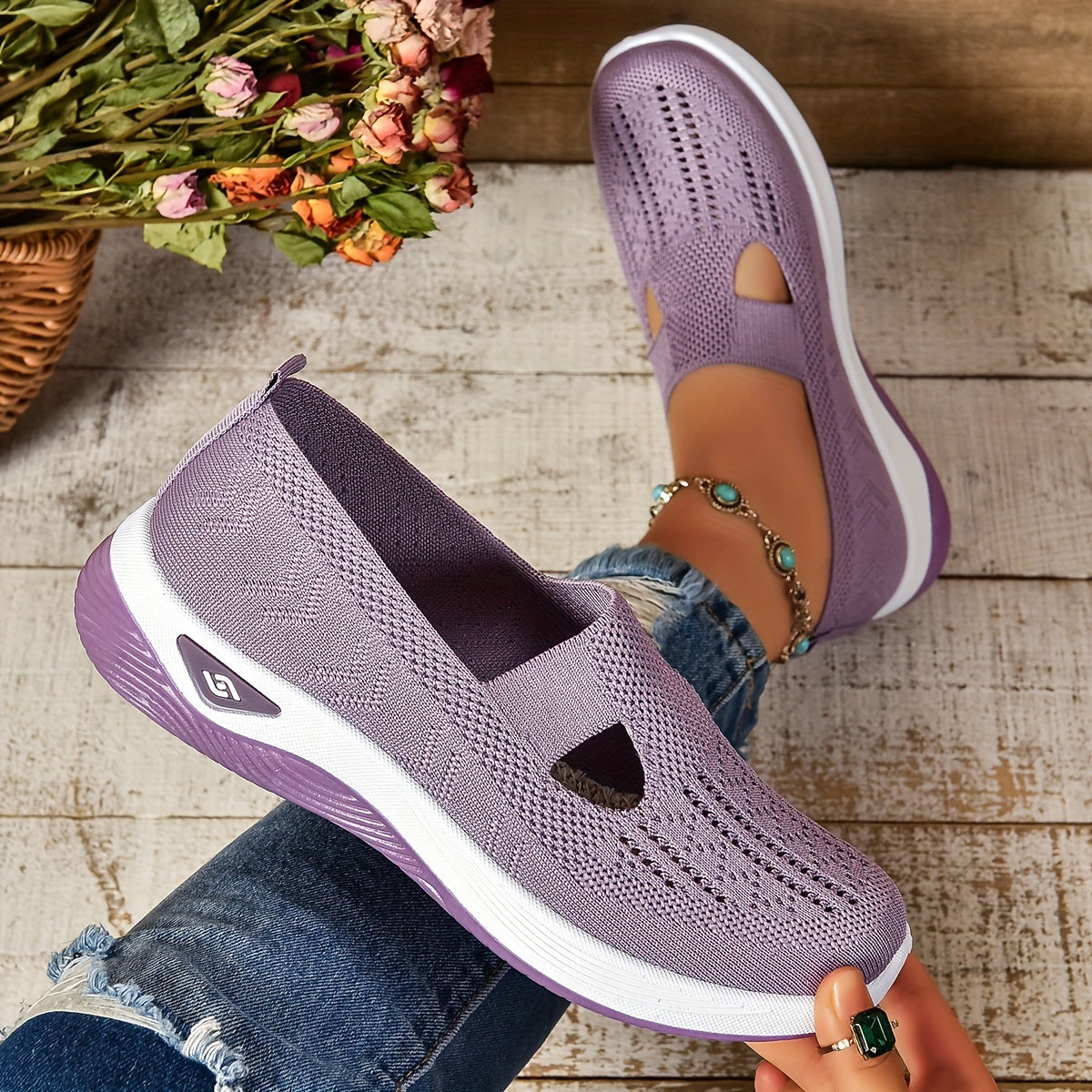 Ademend Slip-On Mesh Sneakers voor Vrouwen