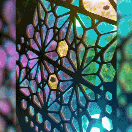 Boheemse lamp met diamantpatroon