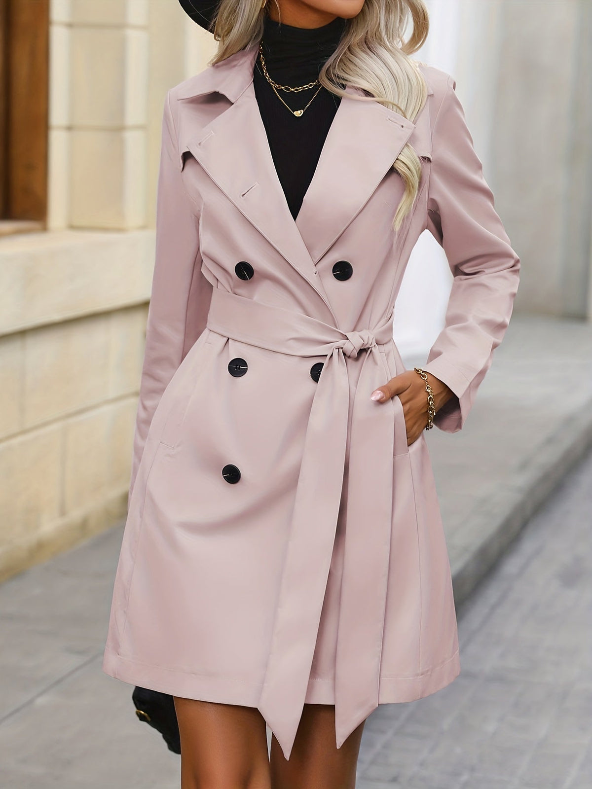 Orlana - luxe Trenchcoat Damesjas Met Riem
