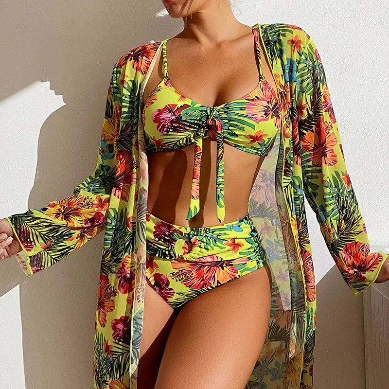 Hoymans WaveCharm – Drie-delige Bikini Set met Cover-Up
