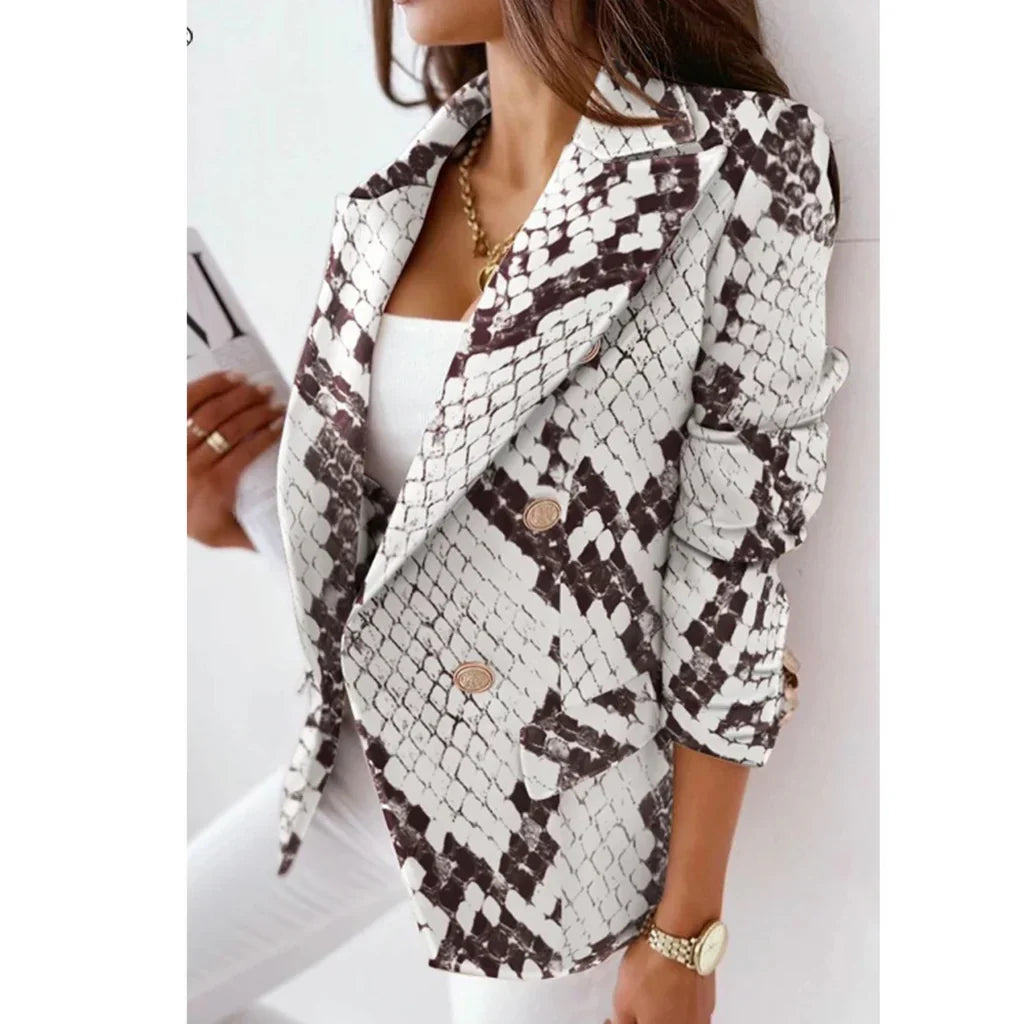 Damesblazer met Wendekraag