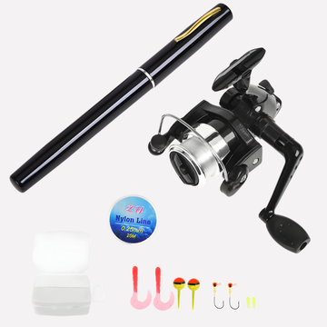 Mini Telescopische Visshengel met Rol – Compact en Draagbaar