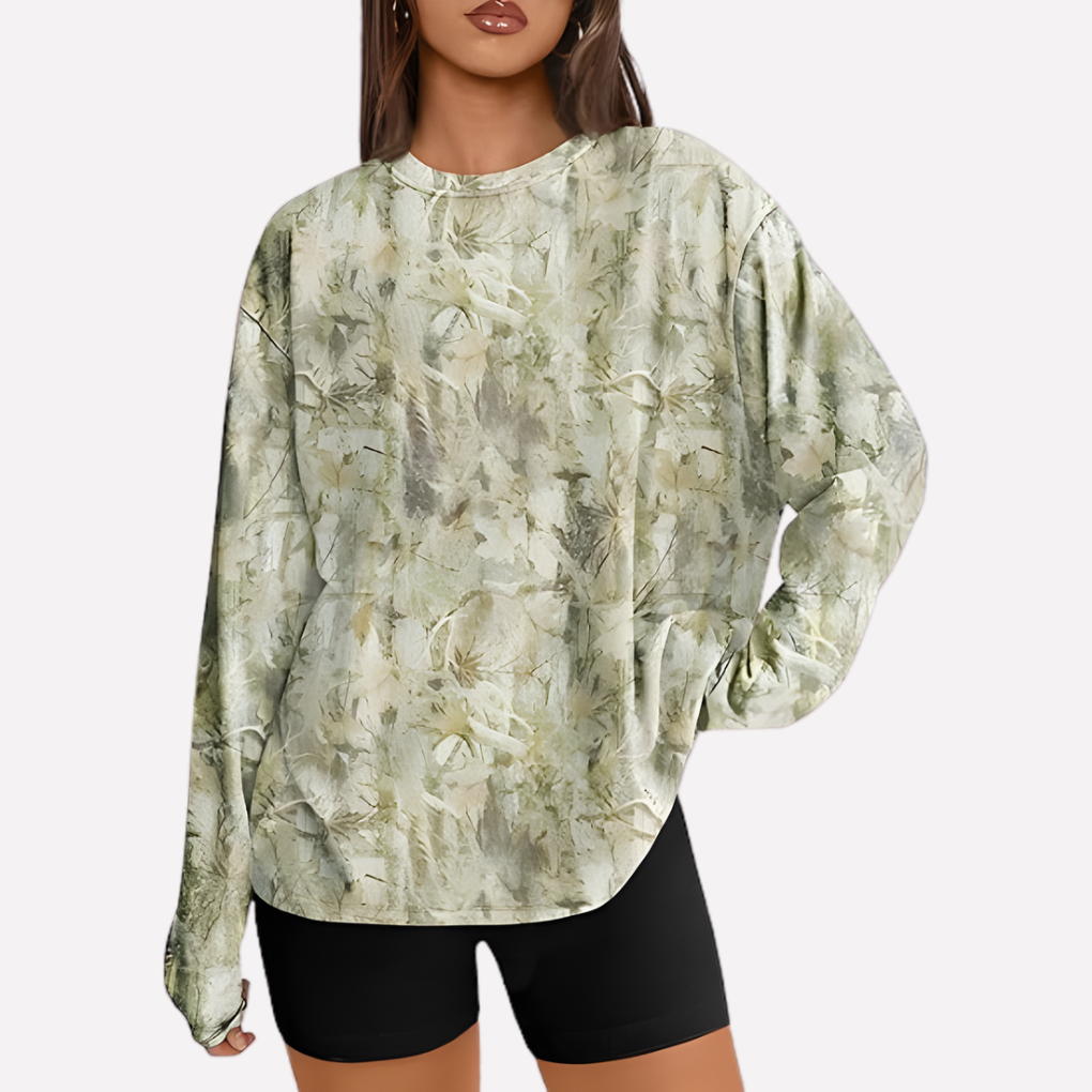 Vrouwen oversized shirt met lange mouwen