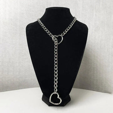 Gothic-Punk Hartvormige Ketting