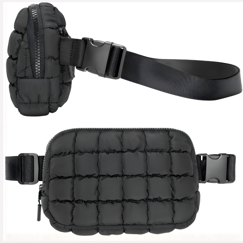 Gequilte Mini Tas met Extra-Lange Riem