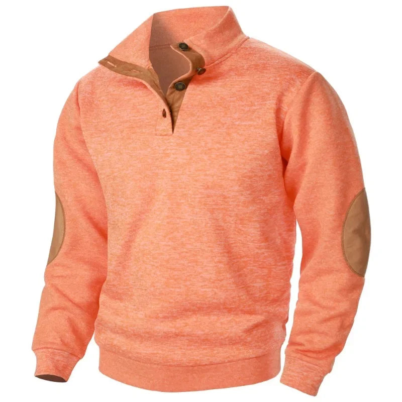 Licht sweatshirt met V-hals voor heren