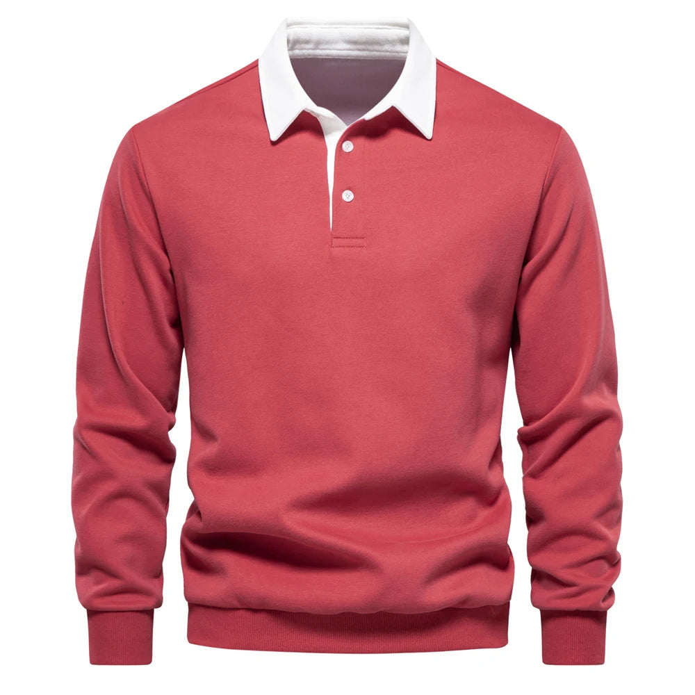 UrbanEase – Heren Polo Sweatshirt