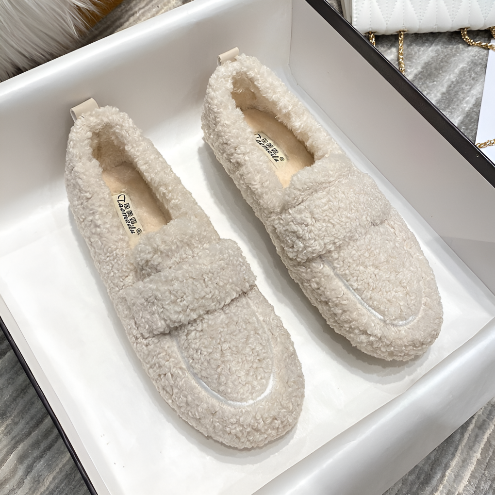 Pluche pantoffels voor dames