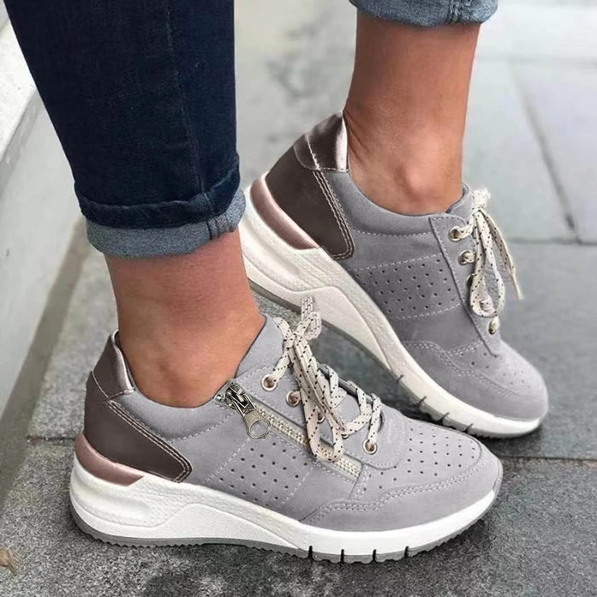 Emersyn – Trendy Dikke Zool Sneakers voor Dames