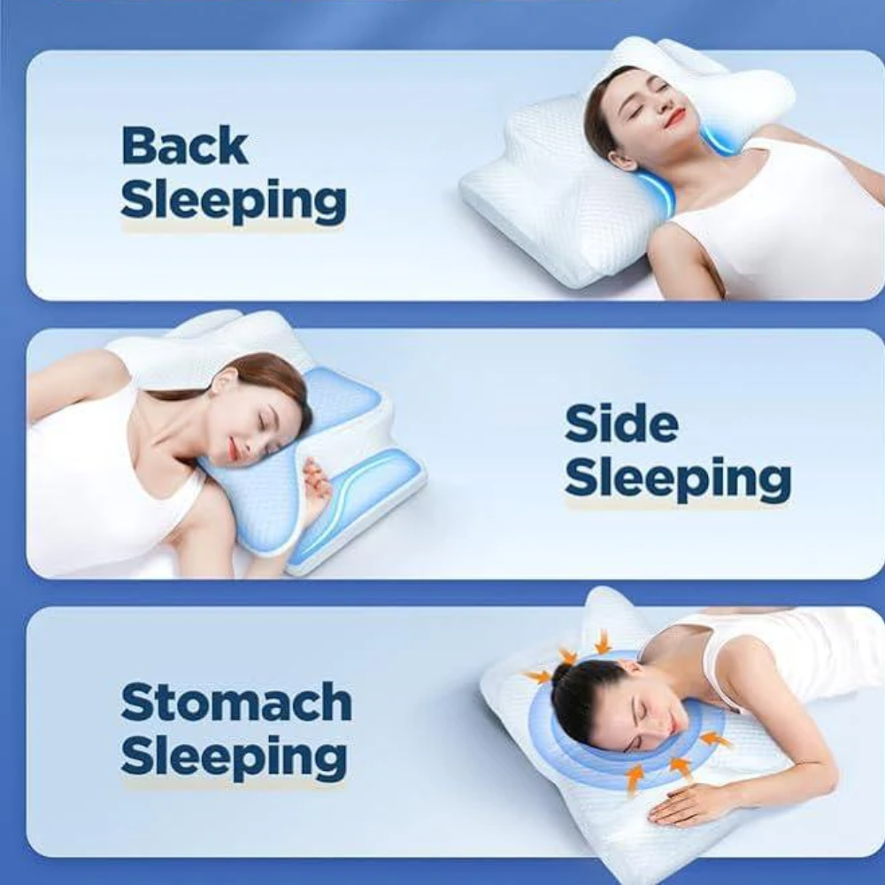 Kussen tegen Slaapapneu en Snurken – Ergonomisch Memory Foam Anti-Snurkkussen voor een Betere Ademhaling en Diepe Slaap