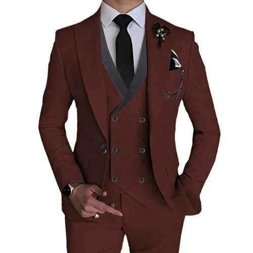 Stijlvol 3-delig Slim Fit Pak Heren