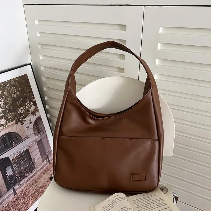 Vintage Hobo Schoudertas met Grote Capaciteit