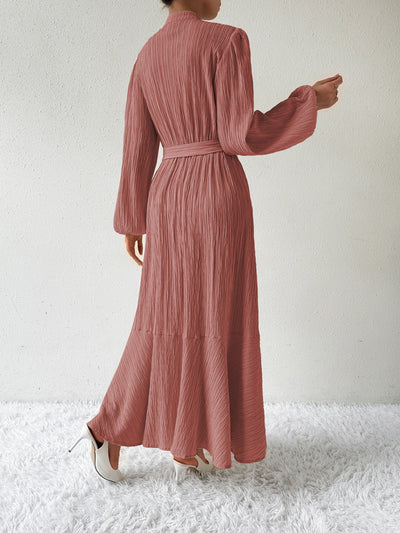 Stijlvolle Boho Maxi Jurk Met lange Mouwen