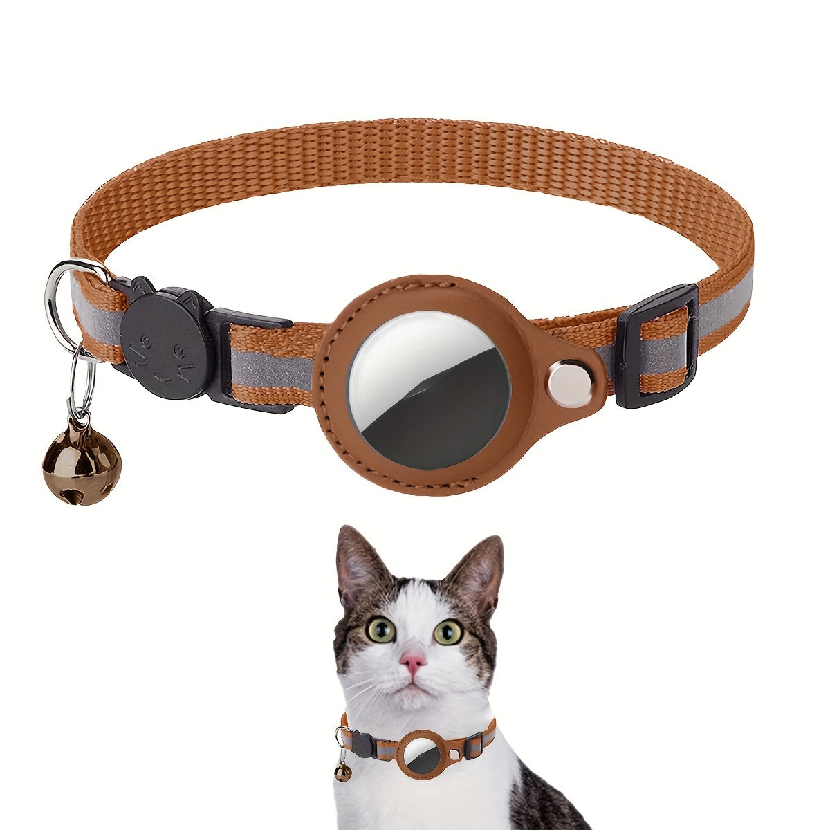 Reflecterende Kattenhalsband – Veiligheidssluiting en Belletje voor Extra Zichtbaarheid