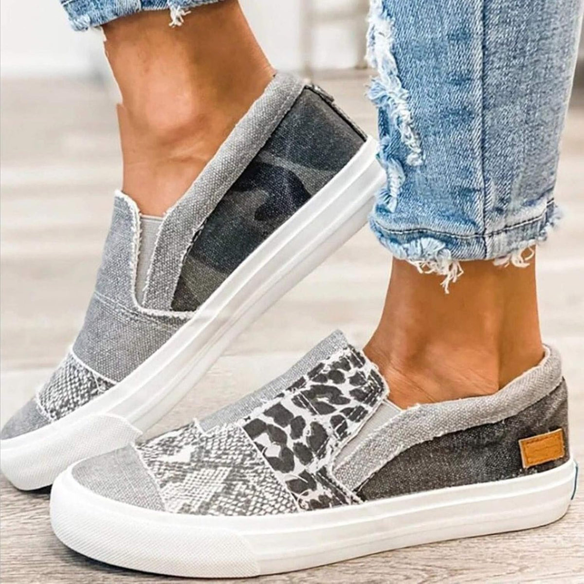 Lainey – denim loafers voor dames