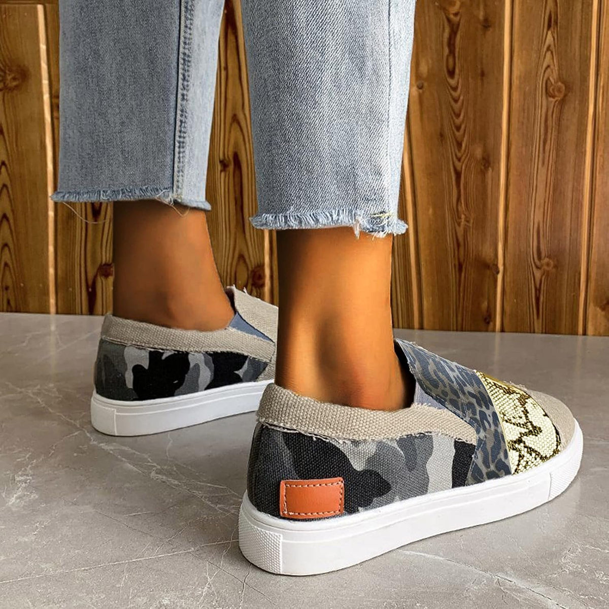 Lainey – denim loafers voor dames