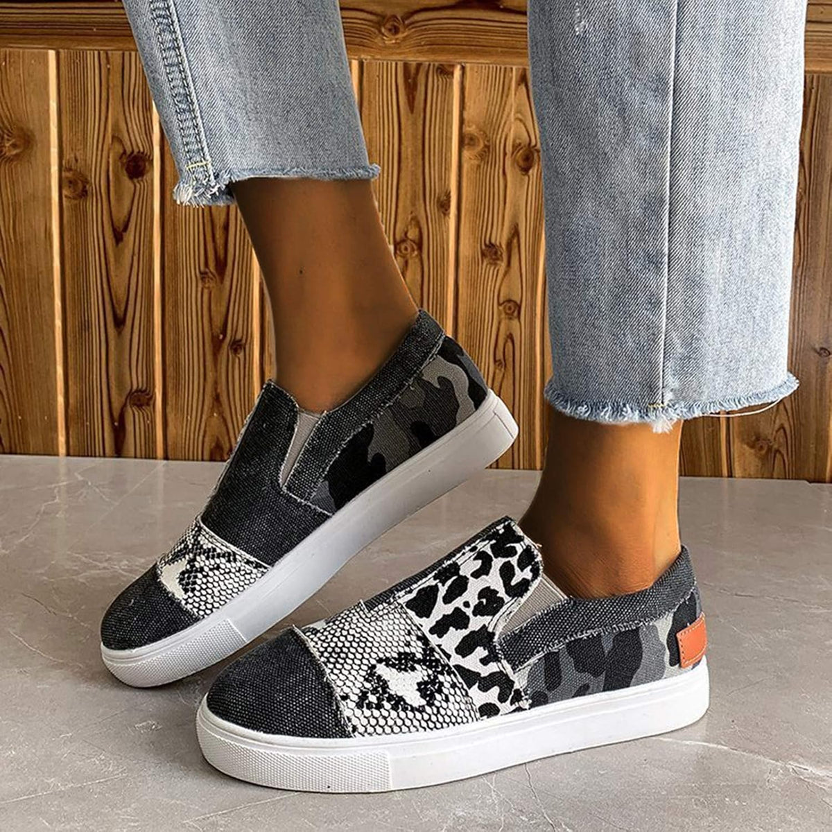 Lainey – denim loafers voor dames
