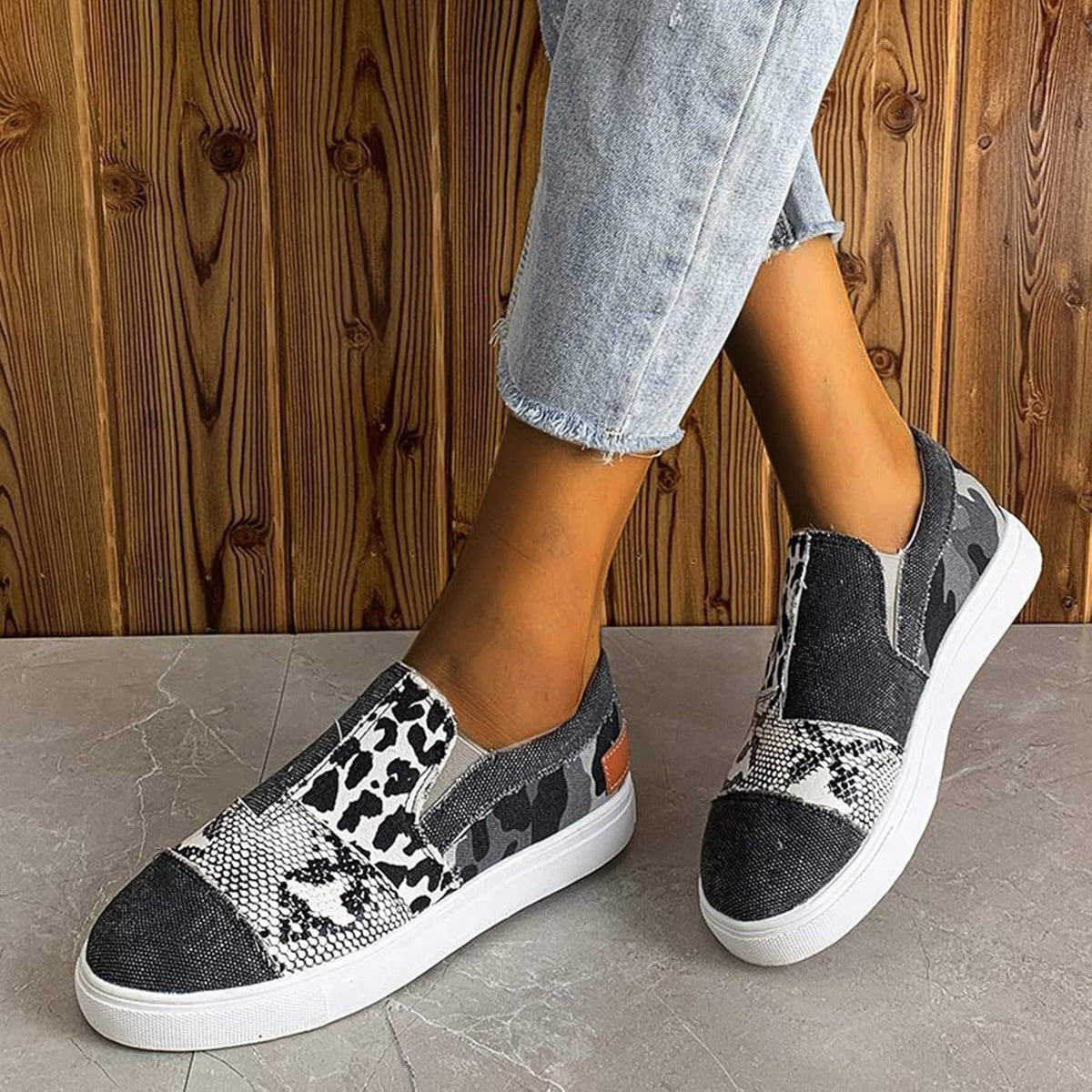 Lainey – denim loafers voor dames