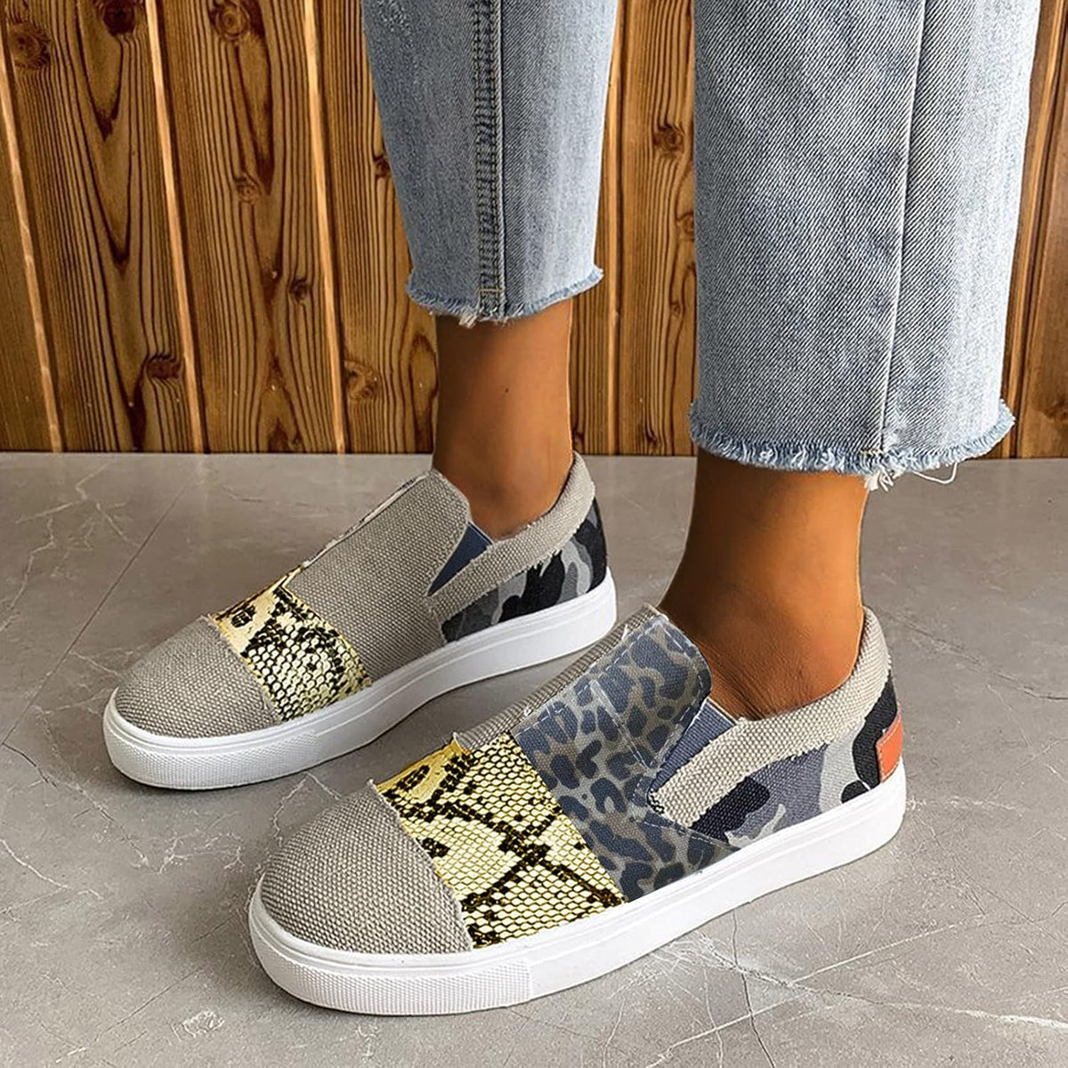 Lainey – denim loafers voor dames