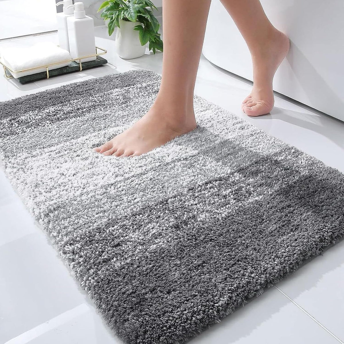 Badmat van microvezel met antisliplaag
