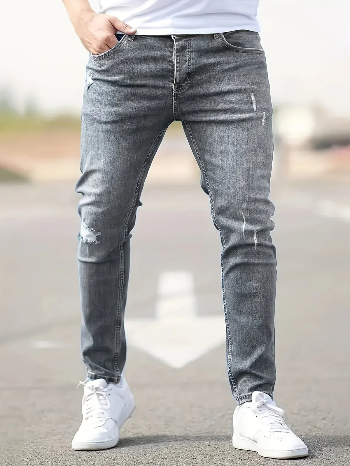 Trendy Slim Fit Denim Jeans Voor Mannen - Charley