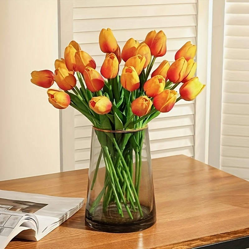 Set van 15 Realistische Kunsttulpen – Perfect voor Bruiloften, Feesten en Woondecoratie
