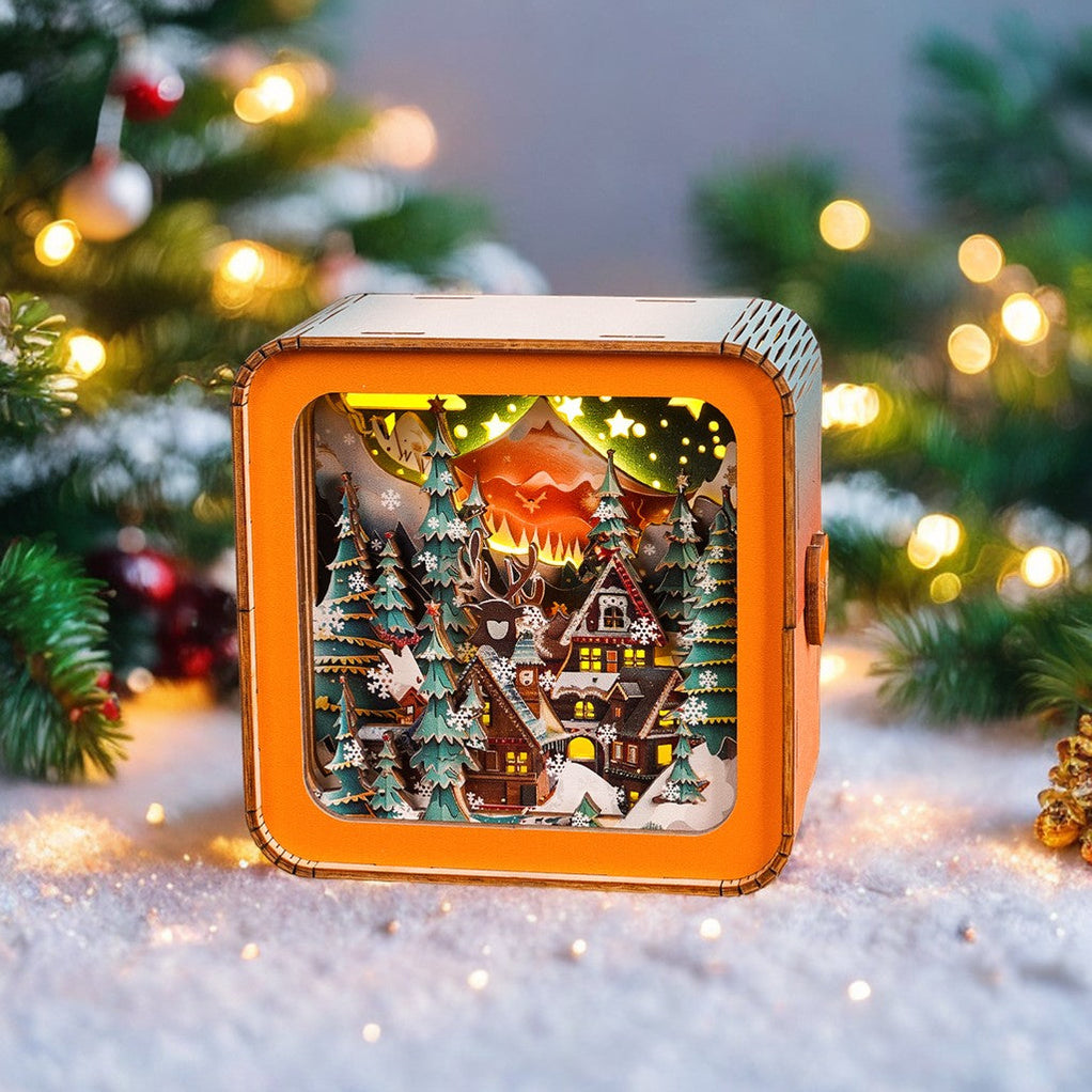 GlowCasa 3D Kersthuis - Sfeervolle LED Decoratie met warm Licht