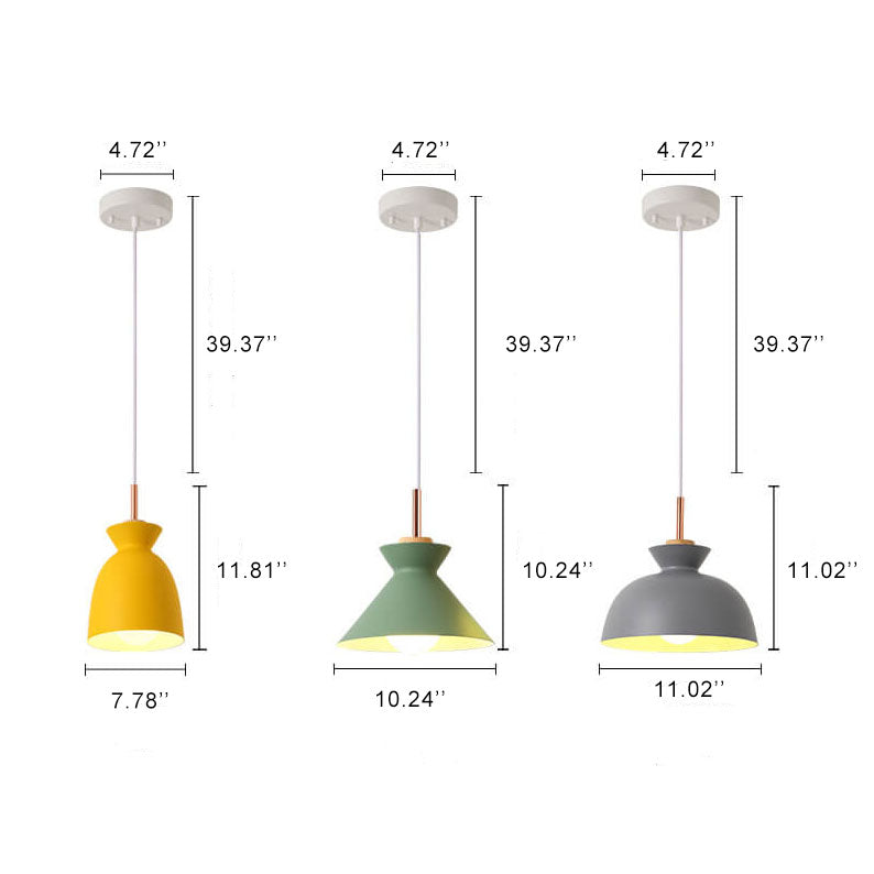 jouwwinkelLite Scandinavische Hanglamp | Design in Metaal | 1-Lichts | Moderne Kleuropties