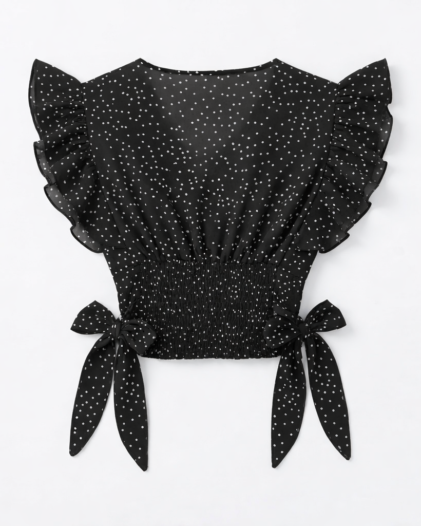 Zomerse V-hals blouse voor vrouwen