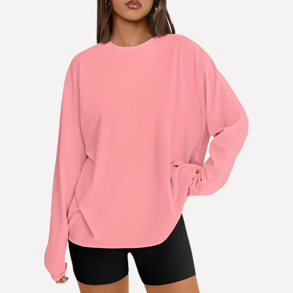 Vrouwen oversized shirt met lange mouwen