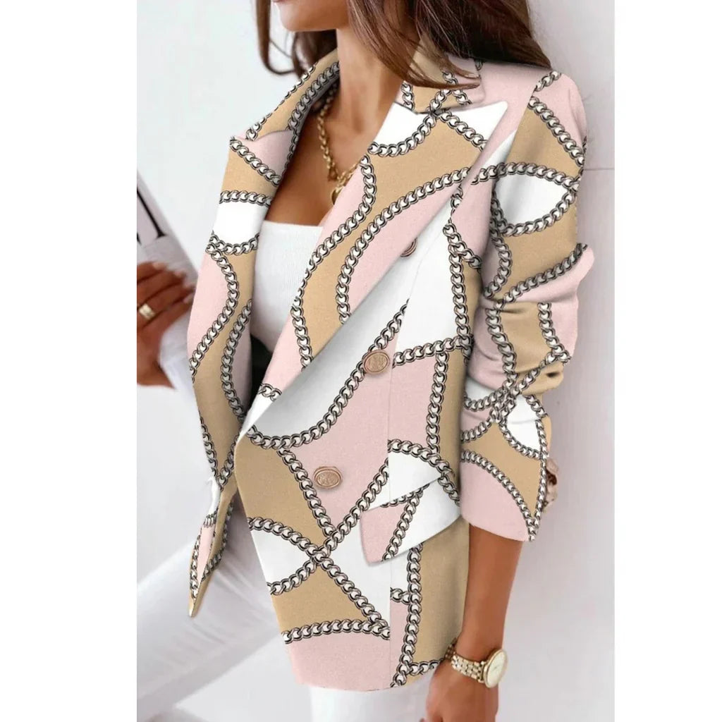 Damesblazer met Wendekraag