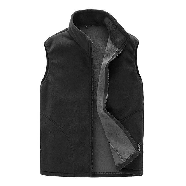 Warm Fleece Vest Bodywarmer Dames, Zachte Stof Met Ritssluiting & Kraag comfortabel winter tussenjas vest dames vrouwen