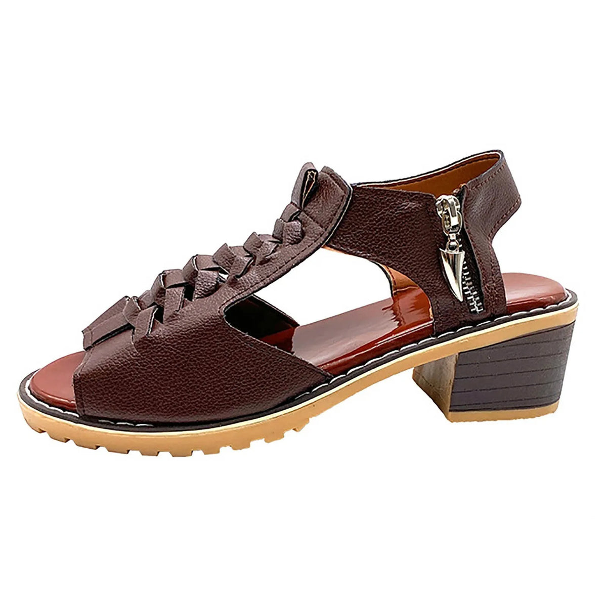 Virelli – Dames Chunky Sandalen met Hollow-Out Design